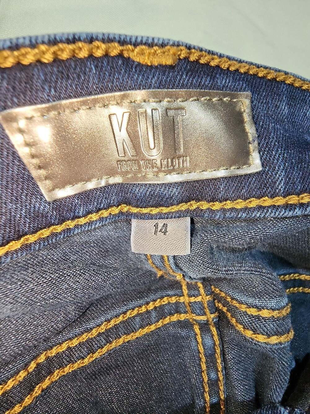 KUT from the Kloth Diana High Rise Fab Ab Skinny Jeans Size 14 - Picture 5 of 7